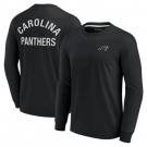 Men's Carolina Panthers Black Super Soft Long Sleeve T Shirt