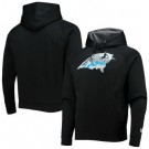 Men's Carolina Panthers Black Training Collection Raglan Pullover Hoodie