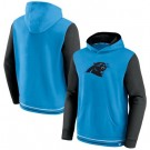 Men's Carolina Panthers Blue Black Block Party Pullover Hoodie