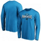 Men's Carolina Panthers Blue Darius Rucker Long Sleeve T Shirt