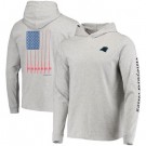 Men's Carolina Panthers Gray Vineyard Vines Hoodie Long Sleeve T Shirt
