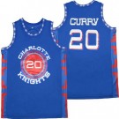 Men's Charlotte Christian Knights #20 Stephen Curry White Basketball Jersey