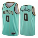 Men's Charlotte Hornets #0 Miles Bridges Green 2021 City Icon Hot Press Jersey
