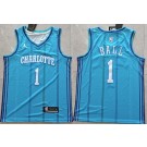 Men's Charlotte Hornets #1 Lamelo Ball Blue Classic Icon Swingman Jersey