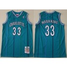 Men's Charlotte Hornets #33 Alonzo Mourning Green 1992 Throwback Swingman Jersey