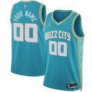 Men's Charlotte Hornets Custom Green 2023 City Icon Heat Press Jersey