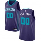 Men's Charlotte Hornets Customized Purple Icon Swingman Nike Jersey
