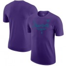 Men's Charlotte Hornets Purple Association Official Ucensed T Shirt