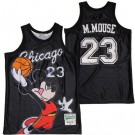 Men's Chicago #23 Mickey Mouse Black Basketball Jersey
