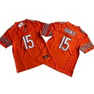 Men's Chicago Bears #15 Rome Odunze Limited Orange FUSE Vapor Jersey