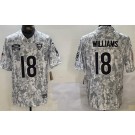 Men's Chicago Bears #18 Caleb Williams Limited Arctic Camo 2024 Salute to Service Jersey