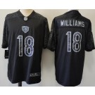 Men's Chicago Bears #18 Caleb Williams Limited Black RFLCTV Jersey