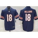 Men's Chicago Bears #18 Caleb Williams Limited Navy Vapor Jersey