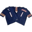 Men's Chicago Bears #1 Jaylon Johnson Limited Navy FUSE Vapor Jersey