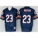 Men's Chicago Bears #23 Devin Hester Navy Throwback Jersey