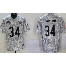 Men's Chicago Bears #34 Walter Payton Limited Arctic Camo 2024 Salute to Service Jersey