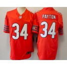 Men's Chicago Bears #34 Walter Payton Limited Orange FUSE Vapor Jersey
