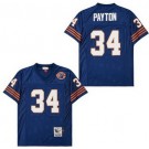 Men's Chicago Bears #34 Walter Payton Navy Bear Logo Throwback Jersey