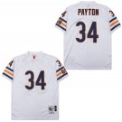 Men's Chicago Bears #34 Walter Payton White 1985 Throwback Mesh Jersey