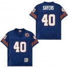 Men's Chicago Bears #40 Gale Sayers Navy Bear Logo Throwback Jersey