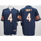 Men's Chicago Bears #4 D'Andre Swift Limited Navy Vapor Jersey