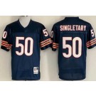 Men's Chicago Bears #50 Mike Singletary Navy 1985 Throwback Jersey