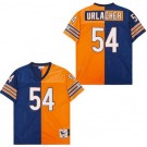 Men's Chicago Bears #54 Brian Urlacher Navy Orange Split Throwback Jersey