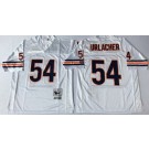 Men's Chicago Bears #54 Brian Urlacher White 1985 Throwback Jersey