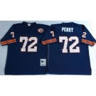 Men's Chicago Bears #72 William Perry Navy 1983 Throwback Jersey