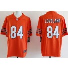Men's Chicago Bears #84 Colston Loveland Limited Orange Vapor Jersey