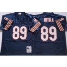 Men's Chicago Bears #89 Mike Ditka Navy Throwback Jersey