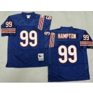 Men's Chicago Bears #99 Dan Hampton Navy Throwback Jersey