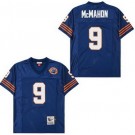 Men's Chicago Bears #9 Jim McMahon Navy Bear Logo Throwback Jersey