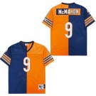 Men's Chicago Bears #9 Jim McMahon Navy Orange Split Throwback Jersey