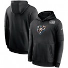Men's Chicago Bears Black Crucial Catch Sideline Performance Pullover Hoodie