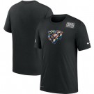 Men's Chicago Bears Black Crucial Catch Sideline Performance T Shirt 424