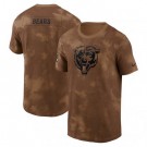 Men's Chicago Bears Brown 2023 Salute To Service Sideline T Shirt