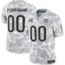 Men's Chicago Bears Customized Limited Arctic Camo 2024 Salute to Service Jersey