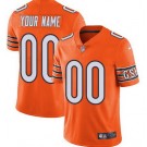 Men's Chicago Bears Customized Limited Orange Vapor Jersey