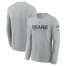 Men's Chicago Bears Gray 2024 Salute To Service Long Sleeve T Shirt