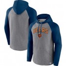Men's Chicago Bears Gray By Design Raglan Pullover Hoodie