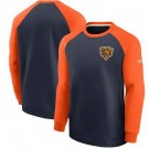 Men's Chicago Bears Navy Historic Raglan Crew Performance Sweater
