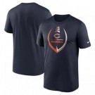 Men's Chicago Bears Navy Icon Legend Performance T Shirt