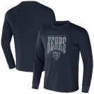 Men's Chicago Bears Navy NFL x Darius Rucker Collection Thermal Long Sleeve T Shirt
