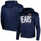 Men's Chicago Bears Navy Printed Pullover Hoodie 302655