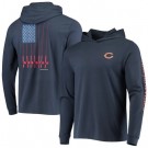 Men's Chicago Bears Navy Vineyard Vines Hoodie Long Sleeve T Shirt