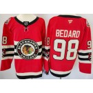 Men's Chicago Blackhawks #98 Connor Bedard Red 2025 Winter Classic Authentic Jersey