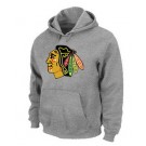 Men's Chicago Blackhawks Gray Printed Pullover Hoodie