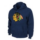 Men's Chicago Blackhawks Navy Blue Printed Pullover Hoodie