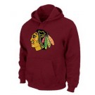 Men's Chicago Blackhawks Red Printed Pullover Hoodie